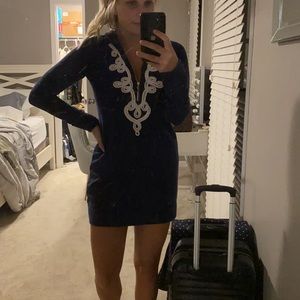 Lily Pulitzer slipper dress with hood